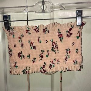 Target Pink Bandeau Bikini Top